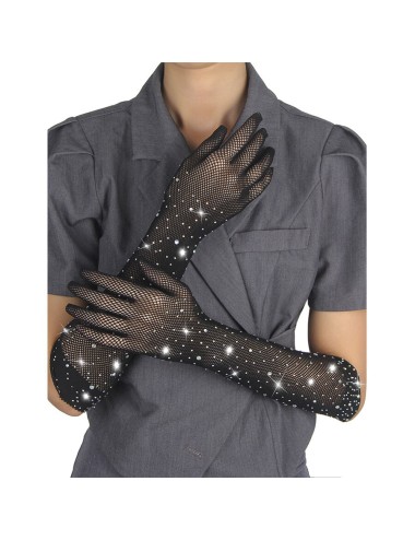 SUBBLIME - 957469 LUVAS SHINE TRANSPARENTES PRETAS S/M