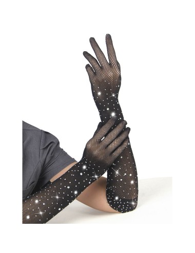 SUBBLIME - 957469 LUVAS SHINE TRANSPARENTES PRETAS S/M