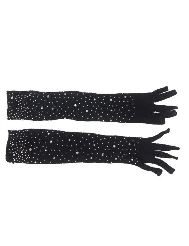 SUBBLIME - 957469 LUVAS SHINE TRANSPARENTES PRETAS S/M