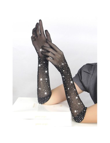 SUBBLIME - 957469 LUVAS SHINE TRANSPARENTES PRETAS S/M