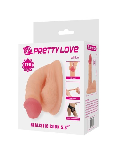 PRETTY LOVE - WILDON DILDO ULTRA REALISTA E ELÁSTICO 10 CM NATURAL