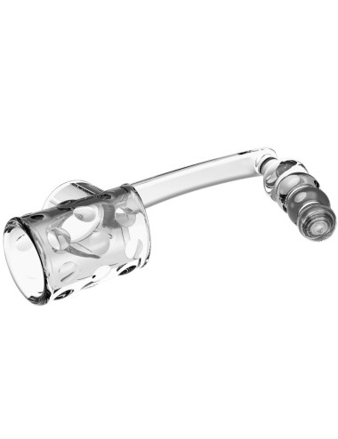 PRETTY LOVE - MANGA PARA PÊNIS COM PLUG ANAL TRANSPARENTE