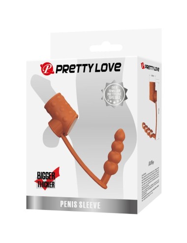 PRETTY LOVE - MANGA PARA PÊNIS COM PLUG ANAL NATURAL