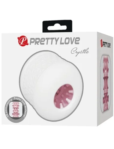 PRETTY LOVE - MASTURBADOR MASCULINO CRYSTLE BRANCO