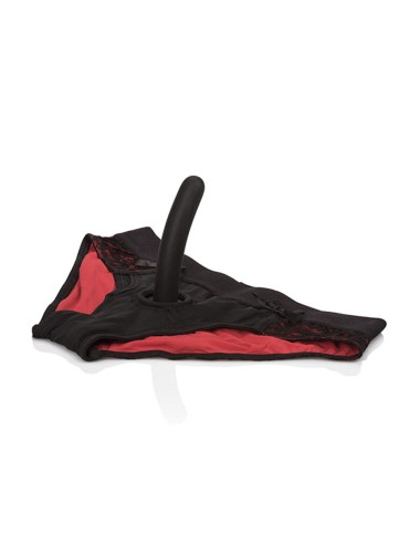 CALEXOTICS - SCANDAL CONJUNTO DE CALCINHA VERMELHA COM CONSOLO TAMANHO P/M