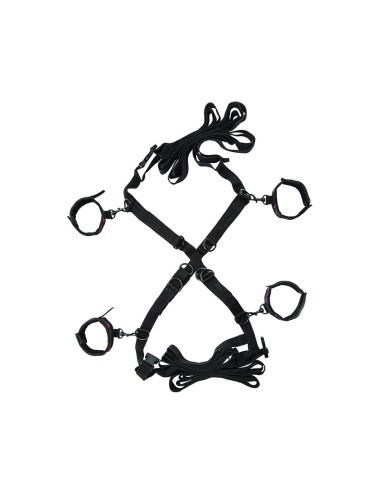 CALEXOTICS - SCANDAL CONJUNTO DE BRAÇADEIRAS DE CAMA CRUZADA