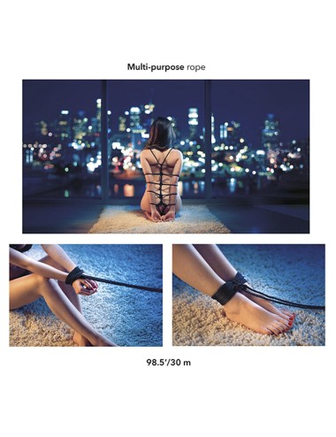 CALEXOTICS - SCANDAL CORDA BDSM PRETA 30 M