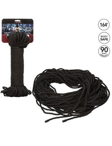 CALEXOTICS - SCANDAL CORDA BDSM PRETA 50 M