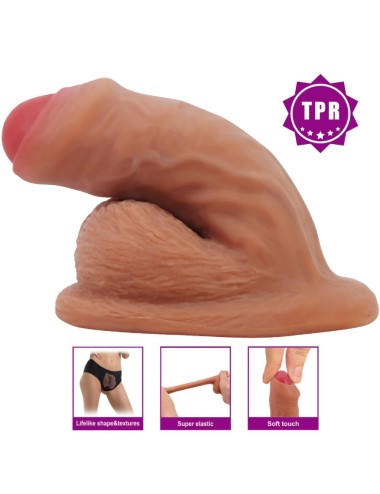 PRETTY LOVE - WARNELL DILDO ULTRA REALISTA E ELÁSTICO 9,5 CM MULATO