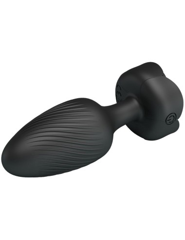 PRETTY LOVE - VARIAN ANAL PLUG COM LUZ LED PRETO 10