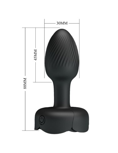 PRETTY LOVE - OLMAN PLUG ANAL COM LUZ LED PRETO 8,8 CM