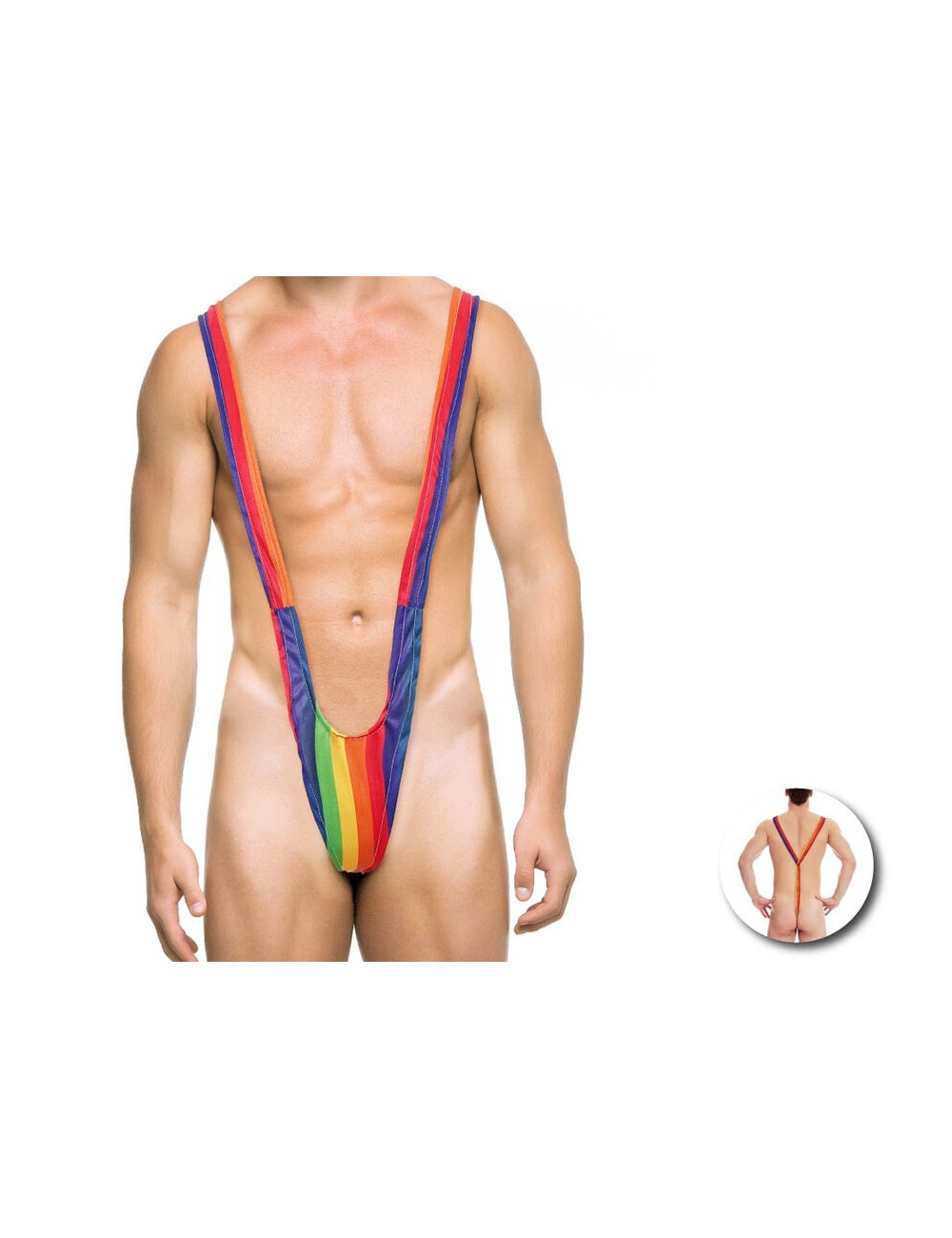 PRIDE - TRIQUÍNI MASCULINO COM BANDEIRA DO ARCO-ÍRIS PRIDE - TRIQUÍNI MASCULINO COM BANDEIRA DO ARCO-ÍRIS