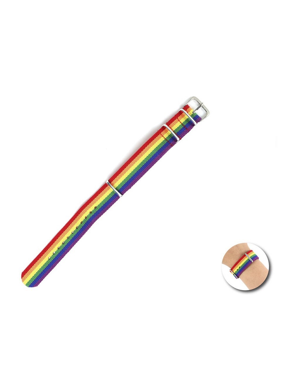 PRIDE - PULSEIRA DA BANDEIRA DO ARCO-ÍRIS PRIDE - PULSEIRA DA BANDEIRA DO ARCO-ÍRIS