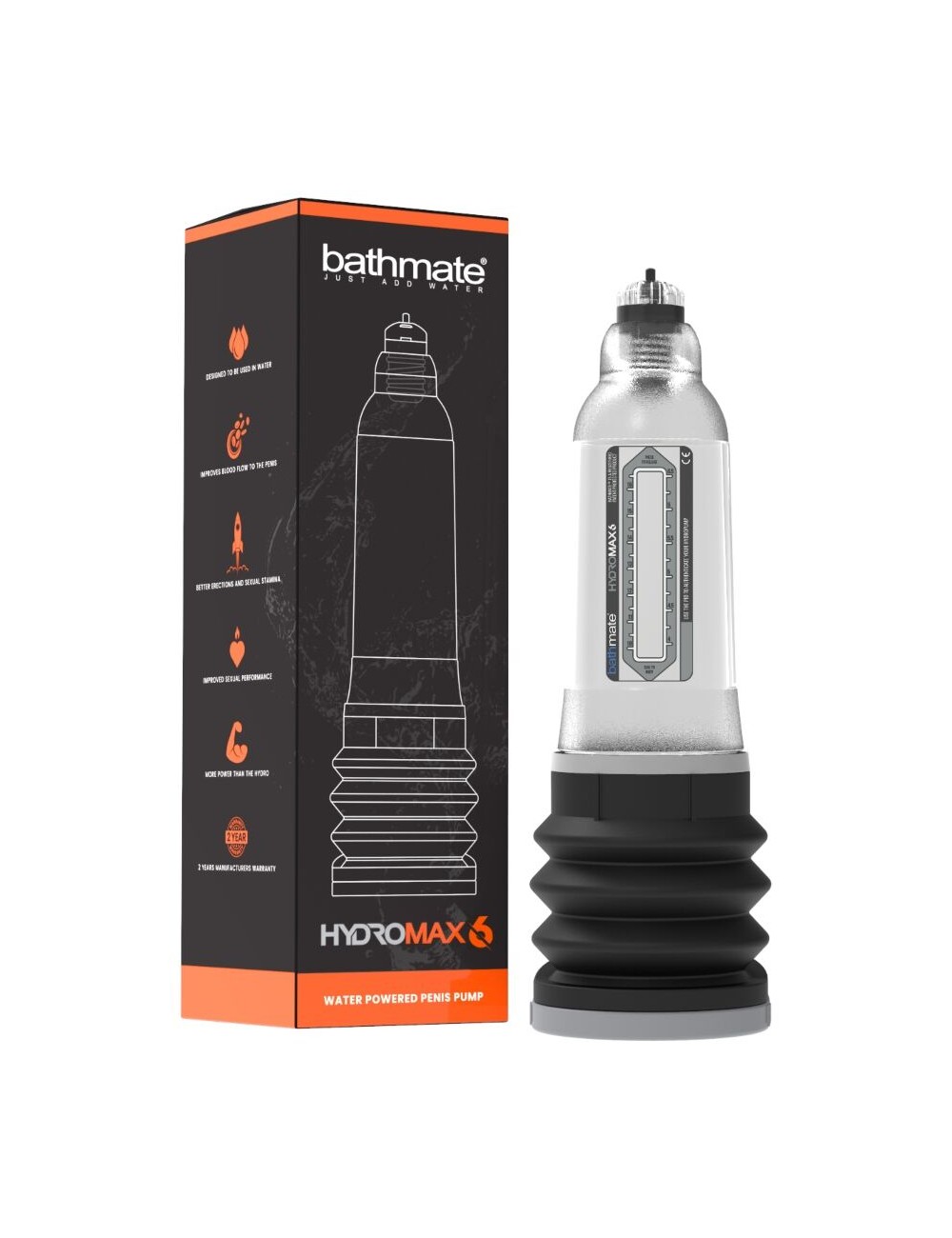 BATHMATE - HYDROMAX 6 TRANSPARENTE BATHMATE - HYDROMAX 6 TRANSPARENTE