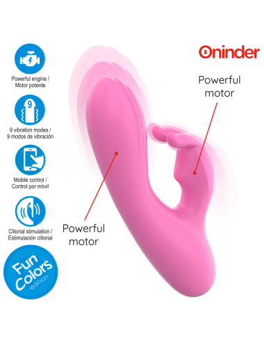 ONINDER CUTE - VIBRADOR LOVE BUNNY PARA PONTO G E CLITÓRIS - APLICATIVO MUNDIAL GRATUITO