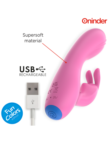 ONINDER CUTE - VIBRADOR LOVE BUNNY PARA PONTO G E CLITÓRIS - APLICATIVO MUNDIAL GRATUITO