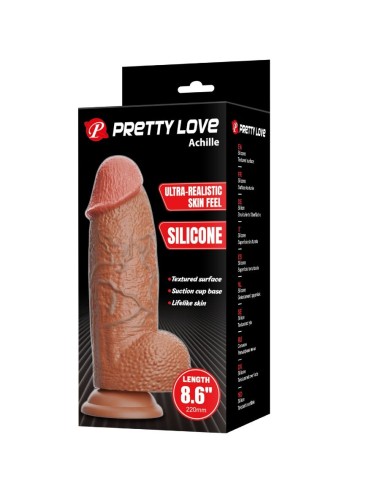 PRETTY LOVE - ACHILLE DILDO ULTRA REALISTA 22 CM