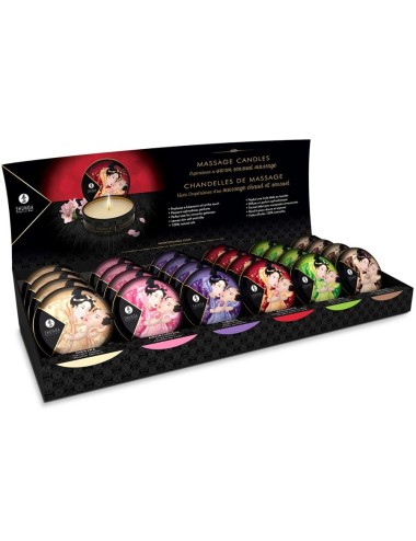 SHUNGA - MINI CARESS BY VELA DISPLAY VELAS DE MASSAGEM 24 UNIDADES