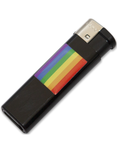 PRIDE - PRETO MAIS CLARO COM BANDEIRA LGBT