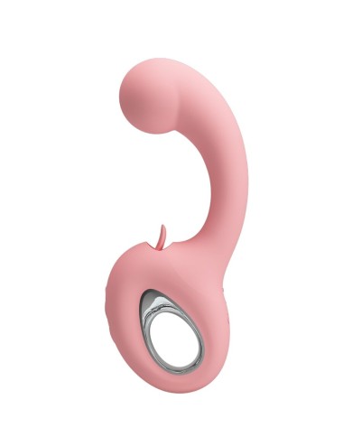 PRETTY LOVE - ERYNNYES VIBRADOR PONTO G + ESTIMULADOR DE CLITÓRIS 10 VIBRAÇÕES ROSA