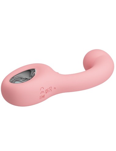 PRETTY LOVE - ERYNNYES VIBRADOR PONTO G + ESTIMULADOR DE CLITÓRIS 10 VIBRAÇÕES ROSA