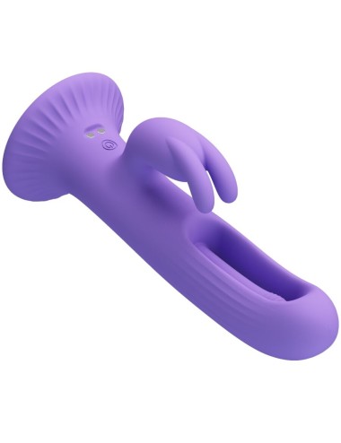 PRETTY LOVE - VIBRADOR DE COELHO KILLMOULIS 12 MODOS DE VIBRAÇÃO ROXO