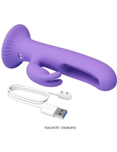 PRETTY LOVE - VIBRADOR DE COELHO KILLMOULIS 12 MODOS DE VIBRAÇÃO ROXO