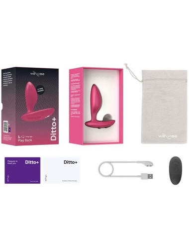 WE-VIBE - DITTO+ VIBRADOR ANAL PLUG ROSA