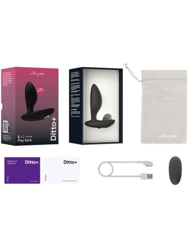 WE-VIBE - DITTO+ VIBRADOR ANAL PLUG PRETO