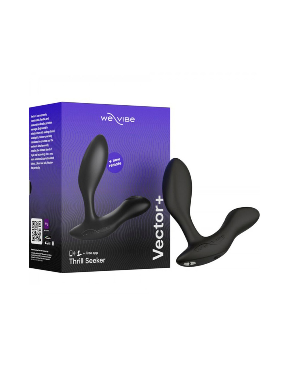 WE-VIBE - MASSAGEADOR DE PRÓSTATA VECTOR+ PRETO WE-VIBE - MASSAGEADOR DE PRÓSTATA VECTOR+ PRETO