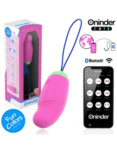 ONINDER CUTE - OVO VIBRO-GIRATÓRIO LOVE PLEASURE 360 SILICONE - APLICATIVO MUNDIAL GRATUITO