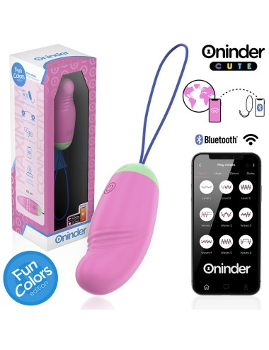 ONINDER CUTE - OVO VIBRO-GIRATÓRIO LOVE PLEASURE 360 SILICONE - APLICATIVO MUNDIAL GRATUITO