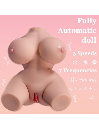 XISE - FRIEDA TRONCO FEMININO REALISTA COM VIBRAÇÃO 36 CM