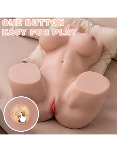 XISE - DANIA THRUSTING TORSO REALISTA COM VIBRAÇÃO FEMININA 52 CM