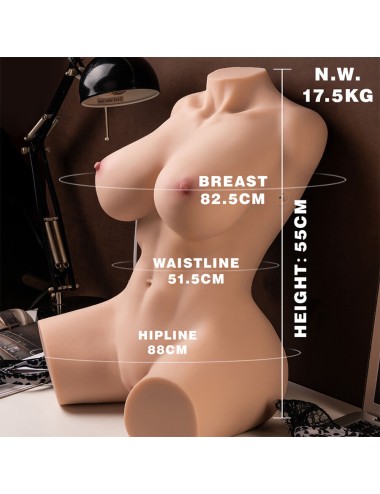 XISE - MURIEL TORSO FEMININO REALISTA COM IMPULSO 55 CM