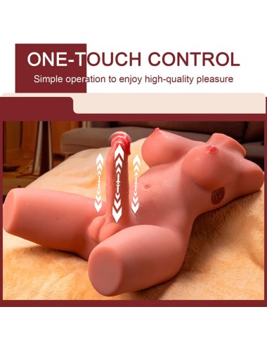 XISE - MIAH LADY BOY TORSO FEMININO COM DILDO COM VIBRAÇÃO E IMPULSIONAMENTO 55 CM