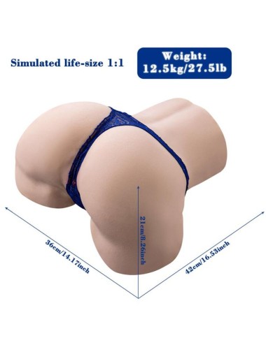 XISE - GINA MULTIPOSIÇÕES REALISTA VAGINA MASTURBADOR COM VIBRAÇÃO E CONTROLE REMOTO