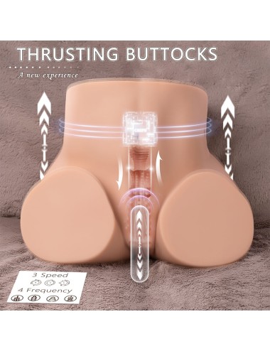 XISE - ETHEL THRUSTING MASTURBADOR VAGINA REALISTA COM VIBRAÇÃO MULTI-POSIÇÕES