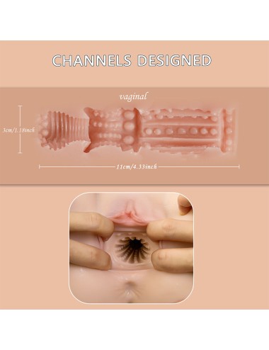 XISE - ETHEL THRUSTING MASTURBADOR VAGINA REALISTA COM VIBRAÇÃO MULTI-POSIÇÕES
