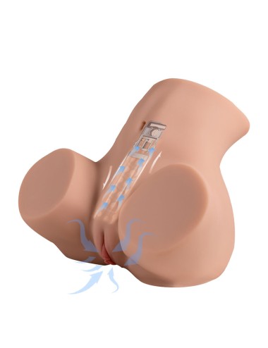 XISE - DANAE THRUSTING MASTUBADOR DE VAGINA REALISTA COM VIBRAÇÃO MULTI-POSIÇÕES