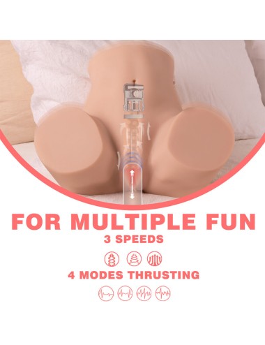 XISE - DANAE THRUSTING MASTUBADOR DE VAGINA REALISTA COM VIBRAÇÃO MULTI-POSIÇÕES