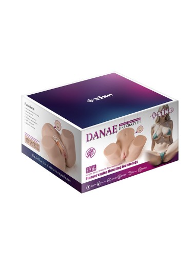 XISE - DANAE THRUSTING MASTUBADOR DE VAGINA REALISTA COM VIBRAÇÃO MULTI-POSIÇÕES