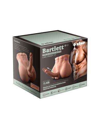 XISE - BERTLETT DILDO ASS DILDO REALISTA E ÂNUS MASTURBADOR POSIÇÃO FRONTAL COM IMPULSIONAMENTO 18 CM