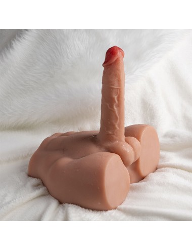 XISE - PEEL DILDO ASS DILDO REALISTA MASTURBADOR POSIÇÃO FRONTAL COM IMPULSO 17,5 CM