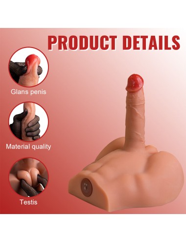 XISE - PEEL DILDO ASS DILDO REALISTA MASTURBADOR POSIÇÃO FRONTAL COM IMPULSO 17,5 CM