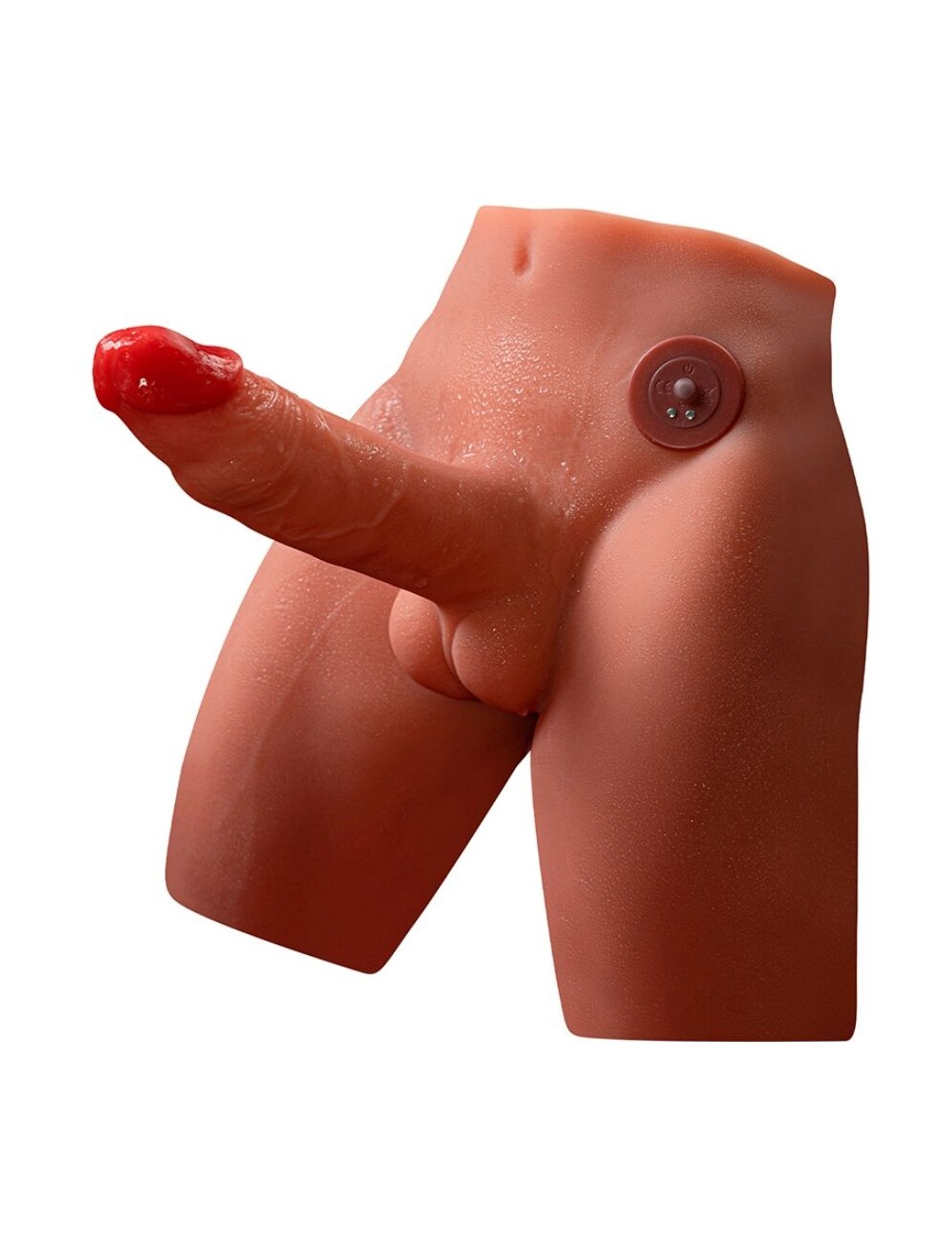 XISE - JASON DILDO REALISTA MASTURBADOR COM IMPULSO E VIBRAÇÃO 17 CM