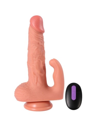 SHEQU - HAYDEN DILDO E ESTIMULADOR DE CLITÓRIS COM VIBRAÇÃO E CONTROLE REMOTO 16 CM