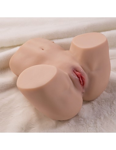 XISE - MAYA SUCKING REALISTA VAGINA E ÂNUS MASTURBADOR COM VIBRAÇÃO E ONDAS ESTIMULANTES 4,5 KG