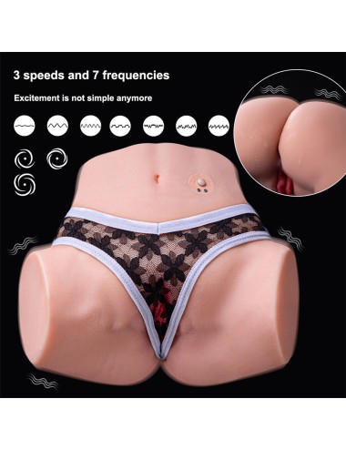 XISE - TRACY VIBRATÓRIO REALISTA MULTIPOSIÇÕES VAGINA E ÂNUS MASTURBADOR