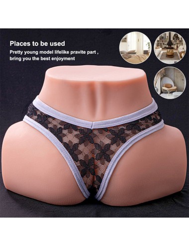 XISE - TRACY VIBRATÓRIO REALISTA MULTIPOSIÇÕES VAGINA E ÂNUS MASTURBADOR